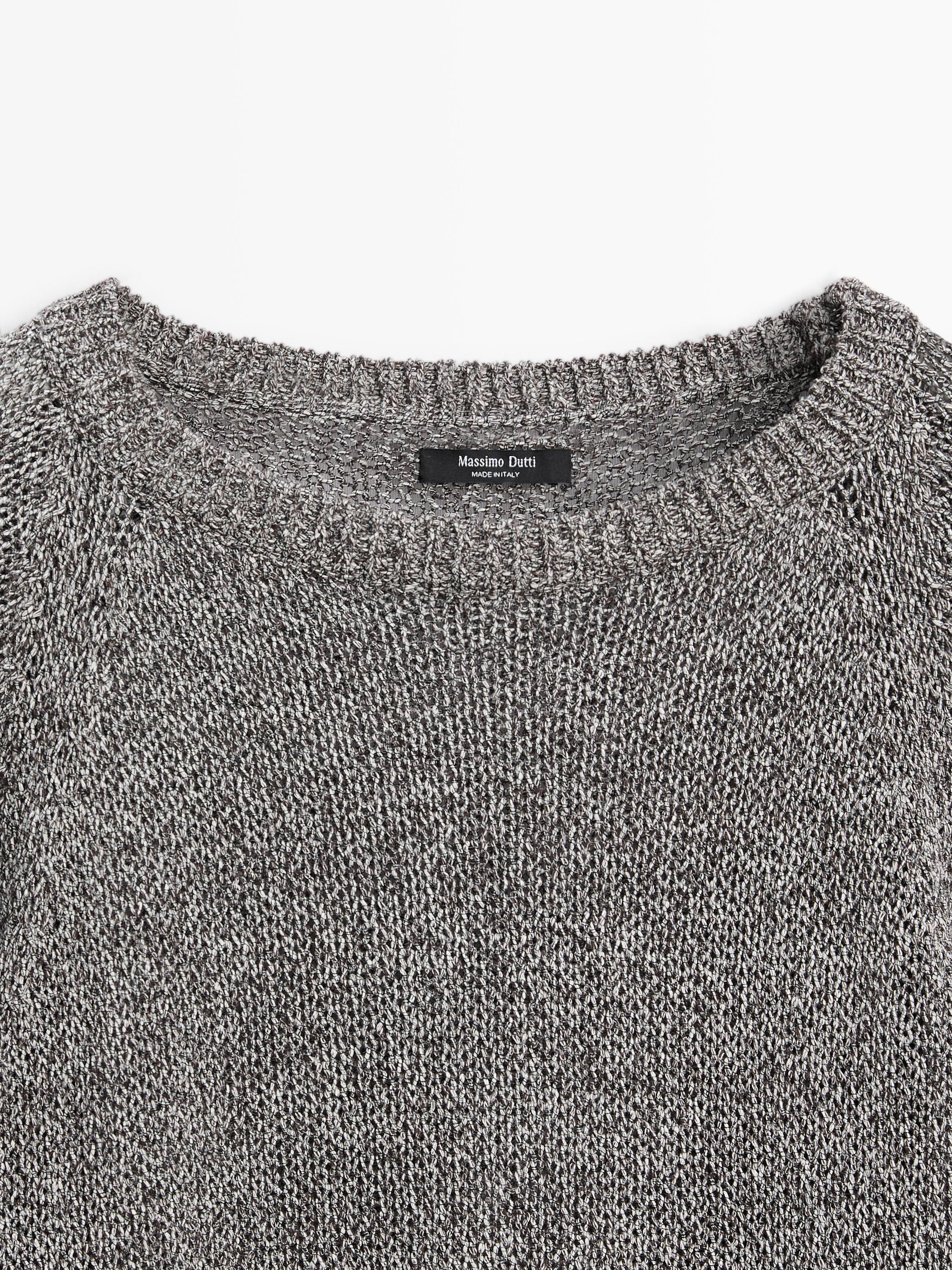 Pull en maille de coton mélang